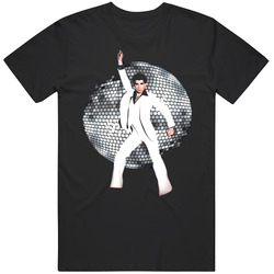 John Travolta Saturday Night Fever Retro 70s Movie Mens Size Large T Shirt