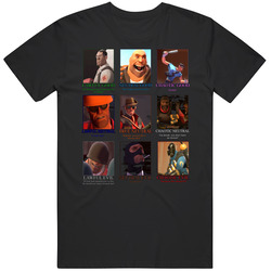 Team Fortress 2 Parody Video Game D&d Alignments Mens Size Large T Shirt Team Fortress 2 Parody Video Game D&d Alignments Mens Size Large T Shirt