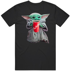 Baby Yoda The Child Mandalorian Tim Hortons Drink Mens Size Large T Shirt Baby Yoda The Child Mandalorian Tim Hortons Drink Mens Size Large T Shirt
