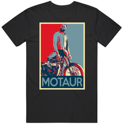 Motaur Hope Poster Half Man Half Motorcycle Progressive Mascot Fan Mens Size Large T Shirt Motaur Hope Poster Half Man Half Motorcycle Progressive Mascot Fan Mens Size Large T Shirt