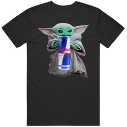 Baby Yoda The Child Mandalorian Red Bull Drink Mens Size Large T Shirt Baby Yoda The Child Mandalorian Red Bull Drink Mens Size Large T Shirt