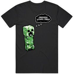 Creepers Gonna Creep Minecraft Game Pc Mens Size Large T Shirt Creepers Gonna Creep Minecraft Game Pc Mens Size Large T Shirt