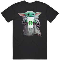 Baby Yoda The Child Mandalorian Starbucks Coffee Drink Mens Size Large T Shirt Baby Yoda The Child Mandalorian Starbucks Coffee Drink Mens Size Large T Shirt