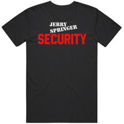 Jerry Springer Trash Tv Show Security Costume Mens Size Large T Shirt Jerry Springer Trash Tv Show Security Costume Mens Size Large T Shirt