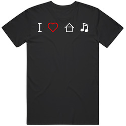 I Love House Music Funny Mens Size Large T Shirt I Love House Music Funny Mens Size Large T Shirt
