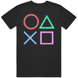 Playstation Gamer Buttons Mens Size Large T Shirt Playstation Gamer Buttons Mens Size Large T Shirt