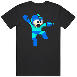Megaman Mega Man Video Game Blue Bomber Mens Size Large T Shirt