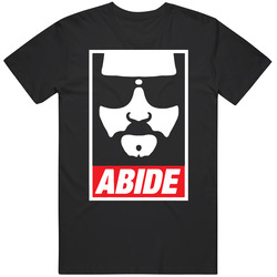 Abide The Dude The Big Lebowski Movie Mens Size Large T Shirt Abide The Dude The Big Lebowski Movie Mens Size Large T Shirt