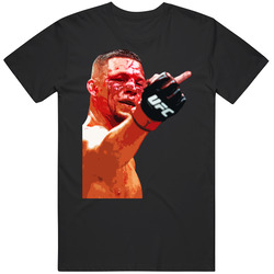 Nate Diaz Middle Finger Mens Size Large T Shirt Nate Diaz Middle Finger Mens Size Large T Shirt