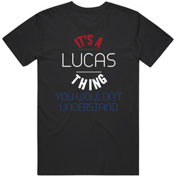 It's A Lucas Thing You Wouldn't Understand Dutch Name Black MENS SIZE LARGE T Shirt