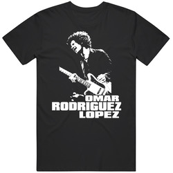 Omar Rodriquez Lopez Guitarist Rock Black MENS SIZE LARGE T Shirt Omar Rodriquez Lopez Guitarist Rock Black MENS SIZE LARGE T Shirt