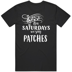 Patches On Saturdays We Sing Clarence Carter R & B Music Fan Black MENS SIZE LARGE T Shirt Patches On Saturdays We Sing Clarence Carter R & B Music Fan Black MENS SIZE LARGE T Shirt