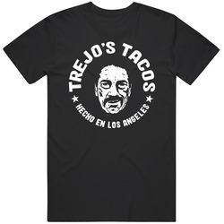Trejo's Tacos Danny Trejo Popular Eatery Taco Lovers Cool Black MENS SIZE LARGE T Shirt