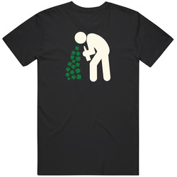 St. Patrick's Day Drunk Throwing Up Shamrocks Funny Irish Black MENS SIZE LARGE T Shirt St. Patrick's Day Drunk Throwing Up Shamrocks Funny Irish Black MENS SIZE LARGE T Shirt