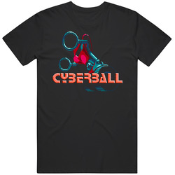 Cyberball Video Game Retro 80s Black MENS SIZE LARGE T Shirt Cyberball Video Game Retro 80s Black MENS SIZE LARGE T Shirt