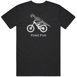 Fossil Fuel Funny Dinosaur Bicycle Worn Look Black MENS SIZE LARGE T Shirt Fossil Fuel Funny Dinosaur Bicycle Worn Look Black MENS SIZE LARGE T Shirt