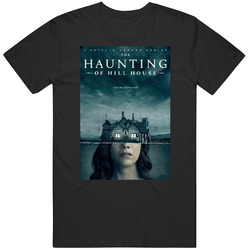 The Haunting Of Hill House Netflix Distressed Look Tv Show Fan Black MENS SIZE LARGE T Shirt