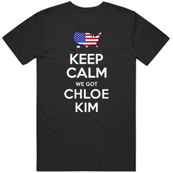 Keep Calm We Got Chloe Kim Snowboarding Usa 2018 Winter Olympic Team Black MENS SIZE LARGE T Shirt Keep Calm We Got Chloe Kim Snowboarding Usa 2018 Winter Olympic Team Black MENS SIZE LARGE T Shirt