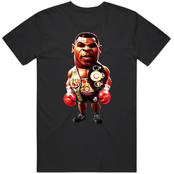 Mike Tyson Cartoon Boxer Cool Retro Boxing Fan Black MENS SIZE LARGE T Shirt Mike Tyson Cartoon Boxer Cool Retro Boxing Fan Black MENS SIZE LARGE T Shirt