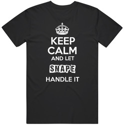 Keep Calm And Let Snape Handle It Black MENS SIZE LARGE T Shirt Keep Calm And Let Snape Handle It Black MENS SIZE LARGE T Shirt