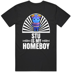 Stu Is My Homeboy Animal Crossing New Horizons Character Video Game Fan Black MENS SIZE LARGE T Shirt Stu Is My Homeboy Animal Crossing New Horizons Character Video Game Fan Black MENS SIZE LARGE T Shirt