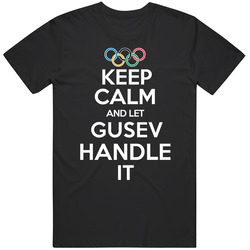 Nikita Gusev Olympic Athletes From Russia Keep Calm Let Them Handle It Pyeongchang 2018 Fan Black MENS SIZE LARGE T Shirt Nikita Gusev Olympic Athletes From Russia Keep Calm Let Them Handle It Pyeongchang 2018 Fan Black MENS SIZE LARGE T Shirt