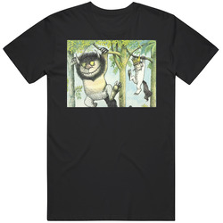 Where The Wild Things Are Children's Book Black MENS SIZE LARGE T Shirt Where The Wild Things Are Children's Book Black MENS SIZE LARGE T Shirt