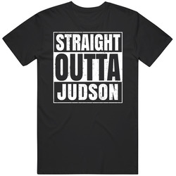 Straight Outta Judson High School Funny Graduation Parody Black MENS SIZE LARGE T Shirt Straight Outta Judson High School Funny Graduation Parody Black MENS SIZE LARGE T Shirt