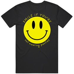Smile If Youre Not Wearing Panties Funny Black MENS SIZE LARGE T Shirt Smile If Youre Not Wearing Panties Funny Black MENS SIZE LARGE T Shirt