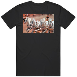 Chariot Race Ben-hur 1959 Movie Black MENS SIZE LARGE T Shirt Chariot Race Ben-hur 1959 Movie Black MENS SIZE LARGE T Shirt