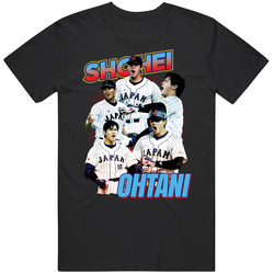 Shohei Ohtani Collage Black MENS SIZE LARGE T Shirt Shohei Ohtani Collage Black MENS SIZE LARGE T Shirt