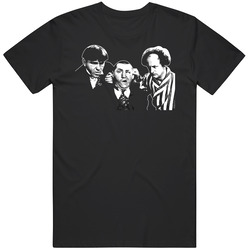 Three Stooges Comedy Classic Black MENS SIZE LARGE T Shirt