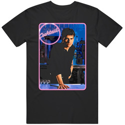 Cocktail 80s Movie Tom Cruise Black MENS SIZE LARGE T Shirt Cocktail 80s Movie Tom Cruise Black MENS SIZE LARGE T Shirt