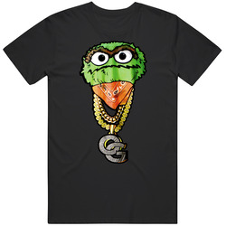 Oscar The Grouch Gangster Hip Hop Rap Cool Black MENS SIZE LARGE T Shirt Oscar The Grouch Gangster Hip Hop Rap Cool Black MENS SIZE LARGE T Shirt