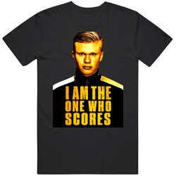 Erlis Haaland I'm The One Who Scores Soccer Futbol Black MENS SIZE LARGE T Shirt Erlis Haaland I'm The One Who Scores Soccer Futbol Black MENS SIZE LARGE T Shirt