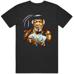 Fred Sanford Black MENS SIZE LARGE T Shirt Fred Sanford Black MENS SIZE LARGE T Shirt