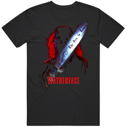 Leatherface Texas Chainsaw Massacre Horror Movie Black MENS SIZE LARGE T Shirt