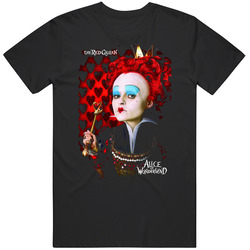 The Red Queen Alice In Wonderland Black MENS SIZE LARGE T Shirt The Red Queen Alice In Wonderland Black MENS SIZE LARGE T Shirt