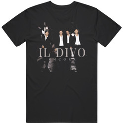 Il Divo Ancora Pop Music Group Simon Cowell Black MENS SIZE LARGE T Shirt Il Divo Ancora Pop Music Group Simon Cowell Black MENS SIZE LARGE T Shirt