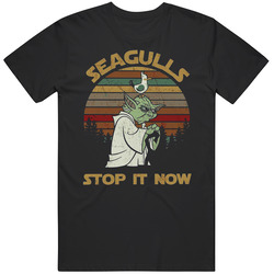 Seagulls Stop It Now Yoda The Empire Strikes Back Bad Lip Reading Funny Star Wars Fan Black MENS SIZE LARGE T Shirt Seagulls Stop It Now Yoda The Empire Strikes Back Bad Lip Reading Funny Star Wars Fan Black MENS SIZE LARGE T Shirt