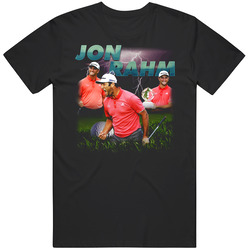 Jon Rahm Top Ranking Golf Pro Fan Black MENS SIZE LARGE T Shirt Jon Rahm Top Ranking Golf Pro Fan Black MENS SIZE LARGE T Shirt
