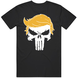 Donald Trump Punisher Skull Black MENS SIZE LARGE T Shirt Donald Trump Punisher Skull Black MENS SIZE LARGE T Shirt