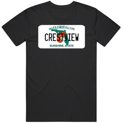 Crestview Florida Custom City License Plate Customizable Black MENS SIZE LARGE T Shirt Crestview Florida Custom City License Plate Customizable Black MENS SIZE LARGE T Shirt