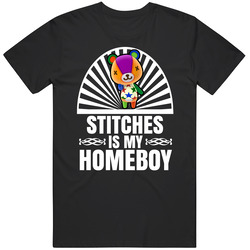 Stitches Is My Homeboy Animal Crossing New Horizons Character Video Game Fan Black MENS SIZE LARGE T Shirt Stitches Is My Homeboy Animal Crossing New Horizons Character Video Game Fan Black MENS SIZE LARGE T Shirt