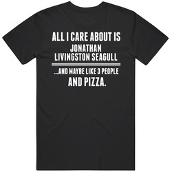 Jonathan Livingston Seagull All I Care About Is Favorite Book Novel Black MENS SIZE LARGE T Shirt Jonathan Livingston Seagull All I Care About Is Favorite Book Novel Black MENS SIZE LARGE T Shirt