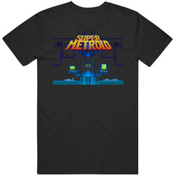 Super Metroid Super Nintendo Snes Black MENS SIZE LARGE T Shirt Super Metroid Super Nintendo Snes Black MENS SIZE LARGE T Shirt