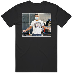 Jimmy Garoppolo George Kittle San Francisco Mascot Inception Picture With Picture Black MENS SIZE LARGE T Shirt Jimmy Garoppolo George Kittle San Francisco Mascot Inception Picture With Picture Black MENS SIZE LARGE T Shirt