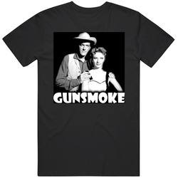 Gunsmoke Tv Show Black MENS SIZE LARGE T Shirt Gunsmoke Tv Show Black MENS SIZE LARGE T Shirt