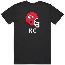 Kansas City Kc Football Nfl Team Pixelated 8 Bit Logo Fan Black MENS SIZE LARGE T Shirt Kansas City Kc Football Nfl Team Pixelated 8 Bit Logo Fan Black MENS SIZE LARGE T Shirt