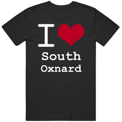 South Oxnard California I Love Heart Black MENS SIZE LARGE T Shirt South Oxnard California I Love Heart Black MENS SIZE LARGE T Shirt